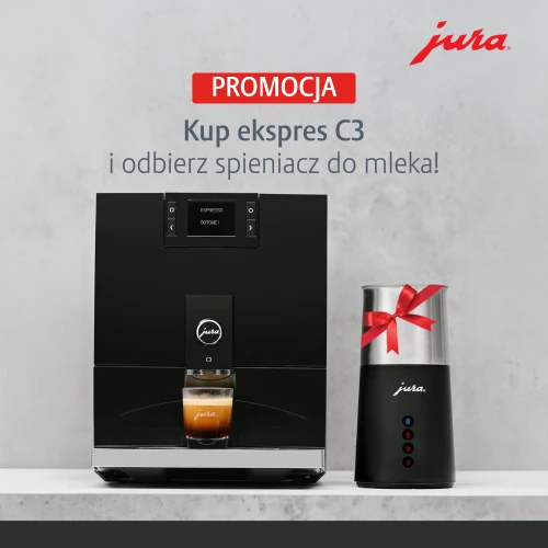 [ZESTAW] JURA ekspres do kawy C3 Piano Black (EA) + Spieniacz do mleka Hot & Cold
